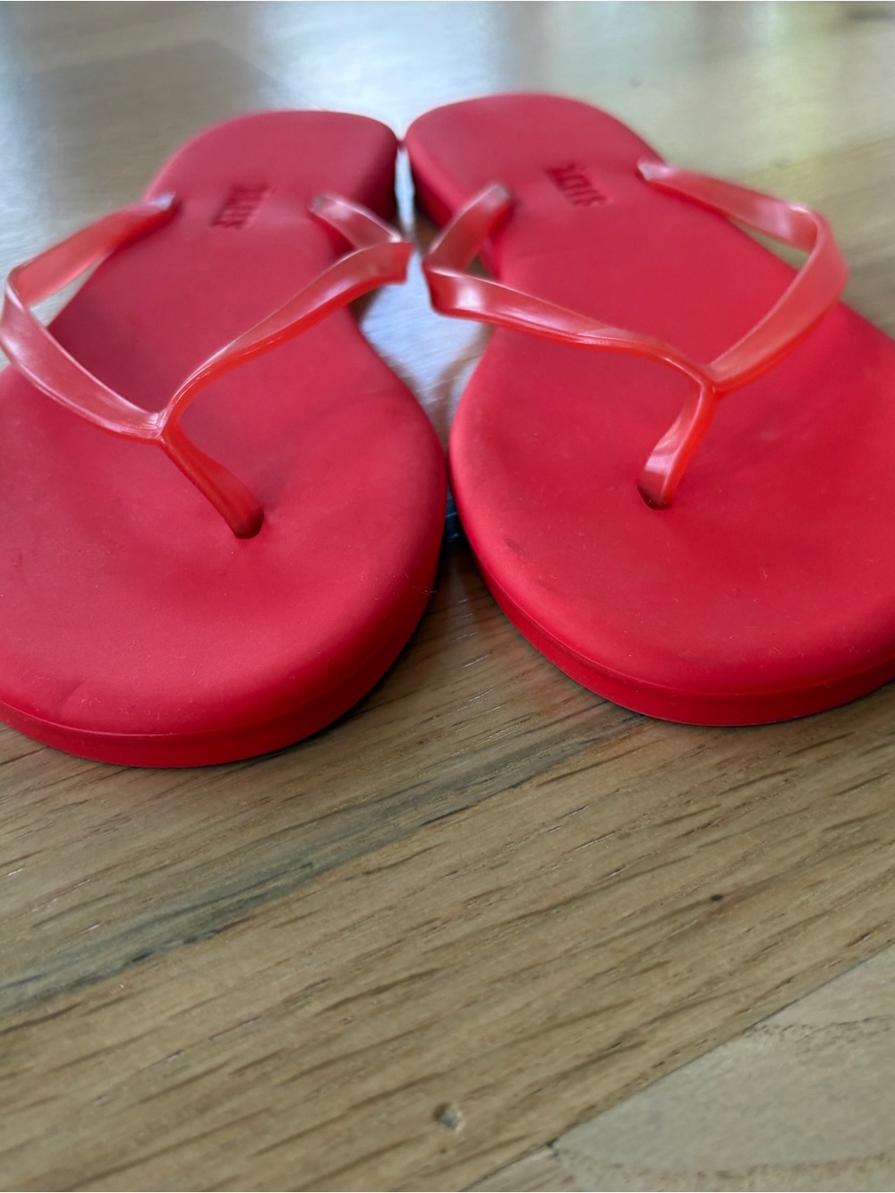 TKEES Red Minimalist Flip Flop Sandals - Picture 9 of 13